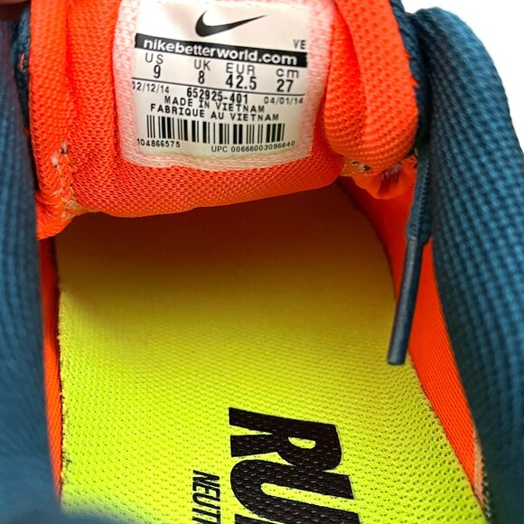 Nike Zoom Pegasus 31 Running Shoes (Blue/Orange) - Picture 14 of 14